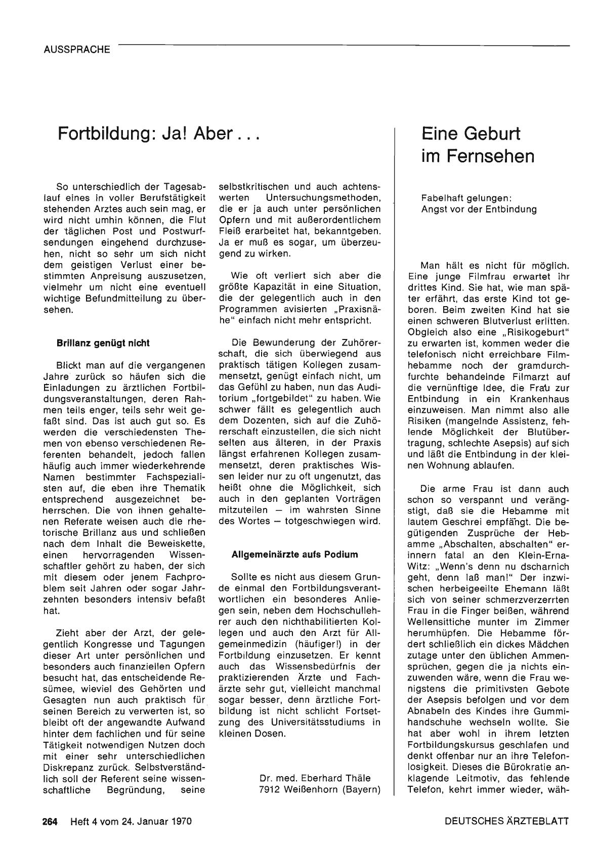 Vorschauseite 1: Eine Geburt im Fernsehen