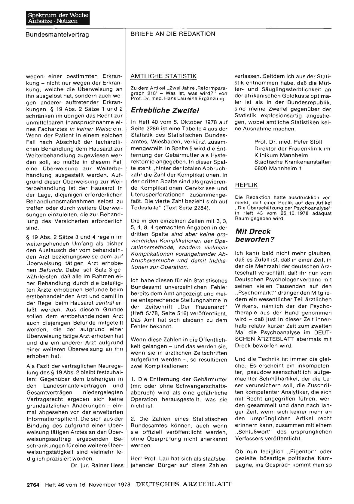 Vorschauseite 1: AMTLICHE STATISTIK: Erhebliche Zweifel