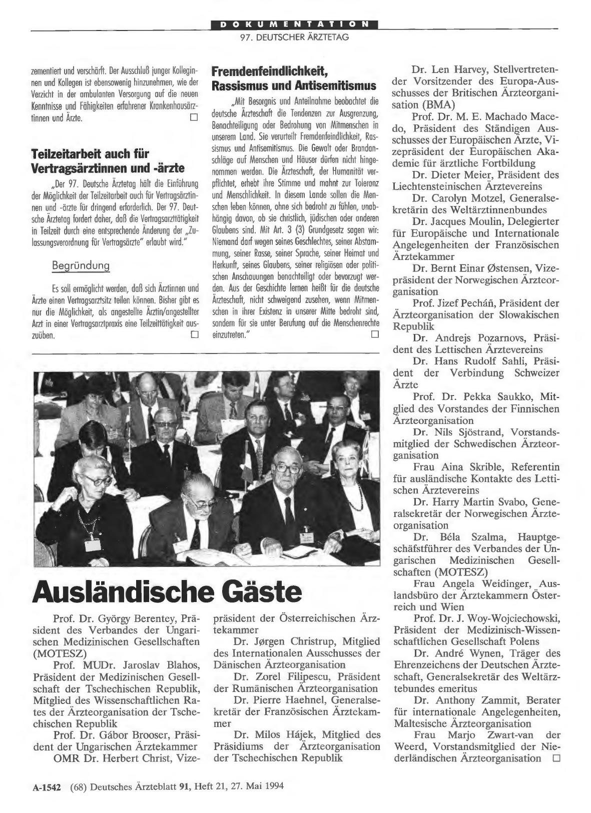 Vorschauseite 1: Ausländische Gäste