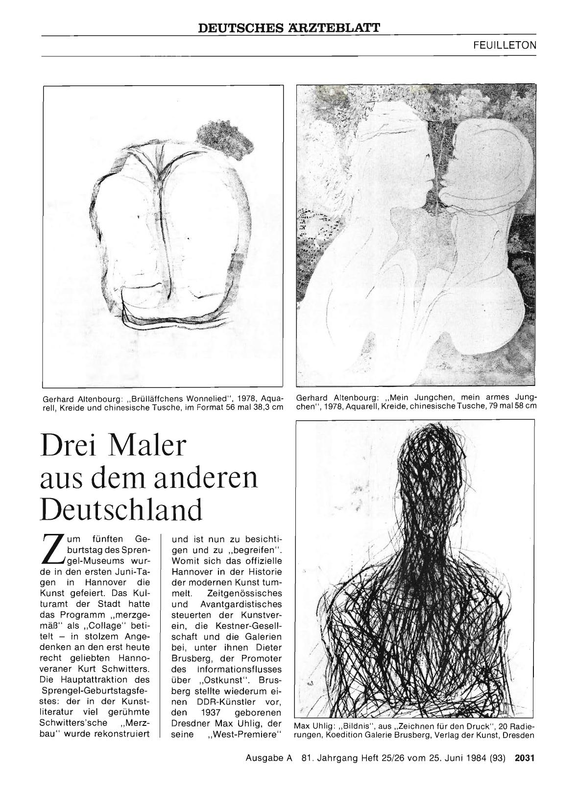 Vorschauseite 1: Drei Maler aus dem anderen Deutschland