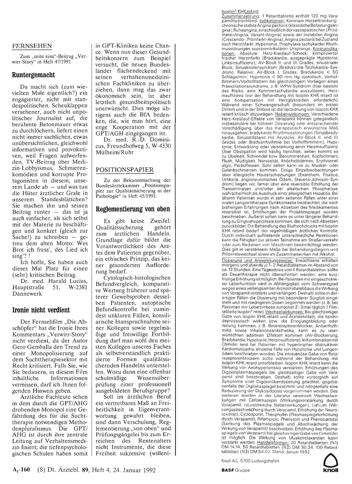 Vorschauseite 1: FERNSEHEN: Runtergemacht