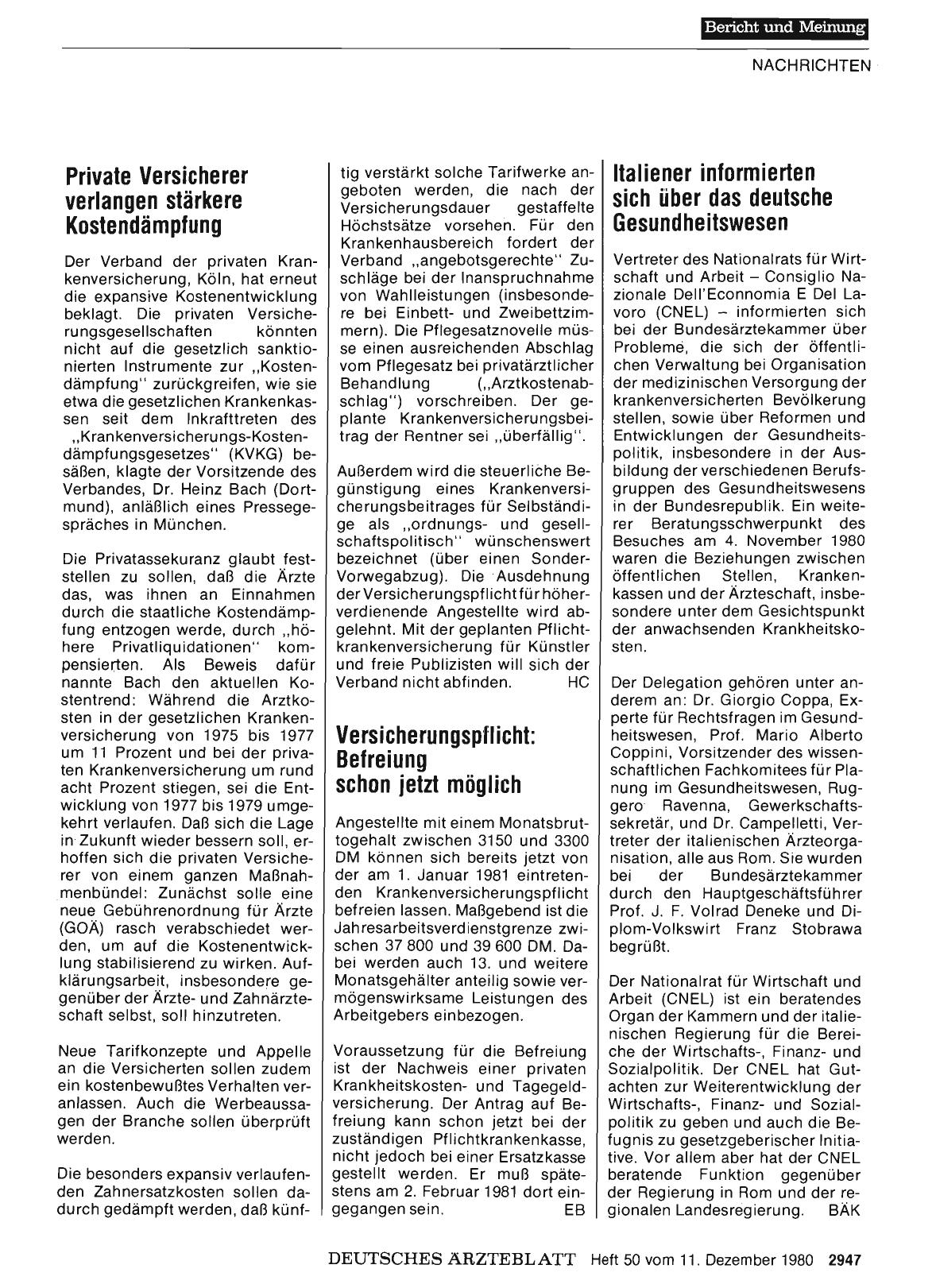 Vorschauseite 1: Versicherungspflicht: Befreiung schon jetzt möglich