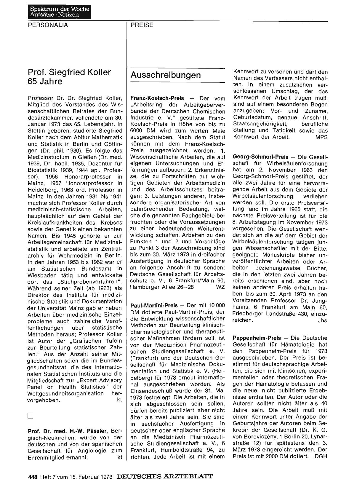 Vorschauseite 1: Ausschreibungen