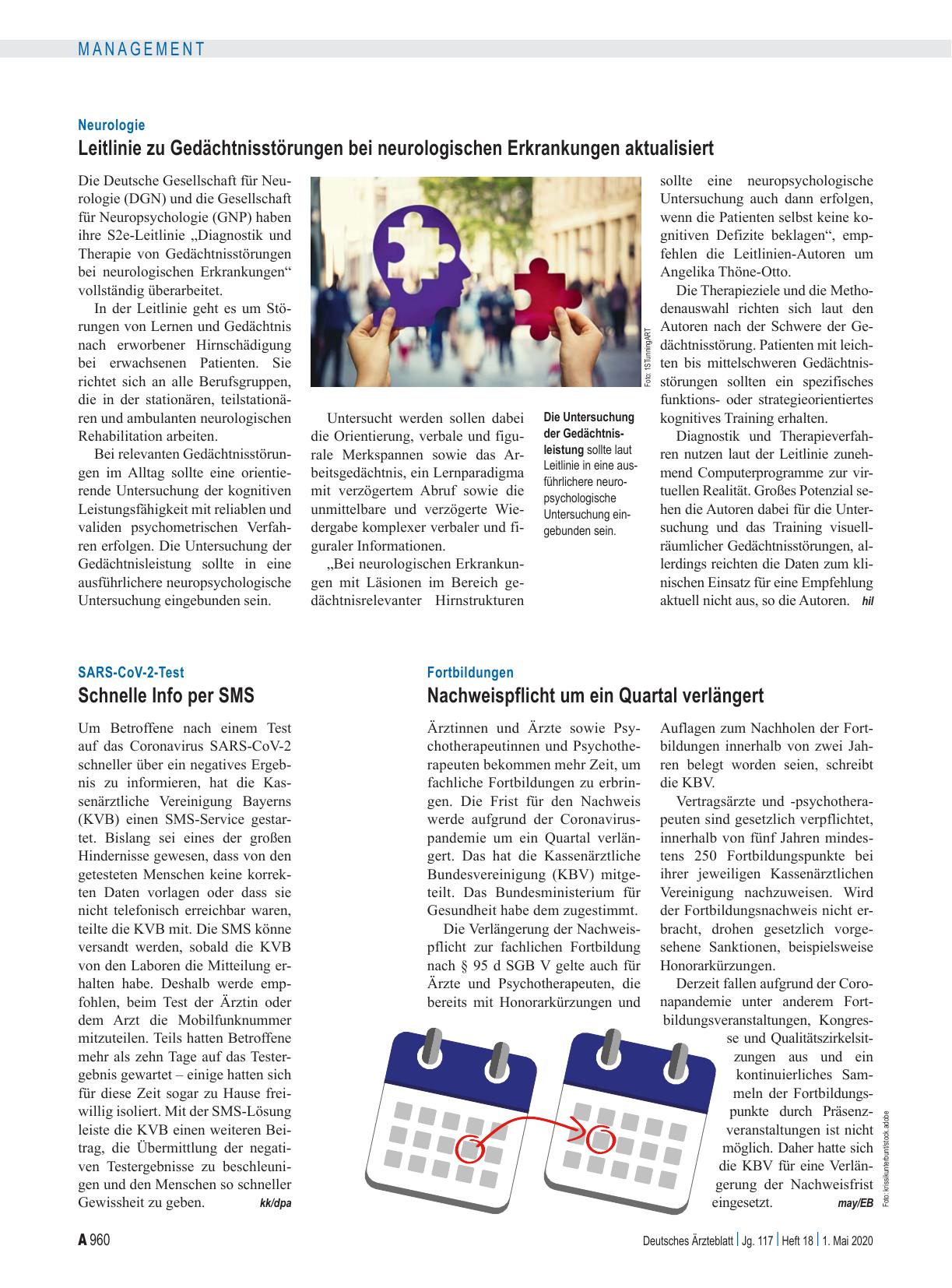 Vorschauseite 1: SARS-CoV-2-Test: Schnelle Info per SMS