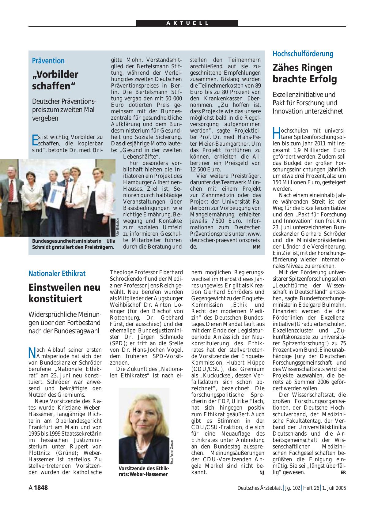 Vorschauseite 1: Hochschulförderung: Zähes Ringen brachte Erfolg