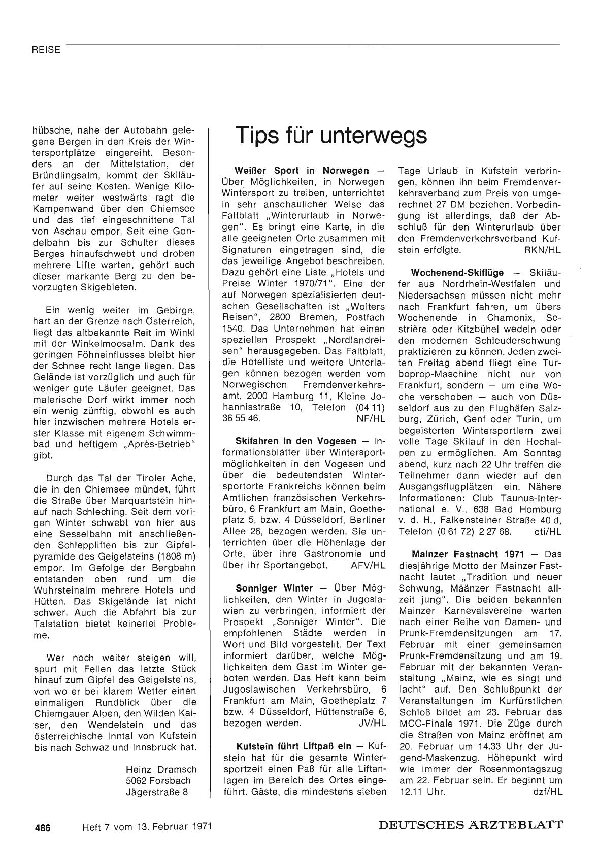 Vorschauseite 1: Tips für unterwegs