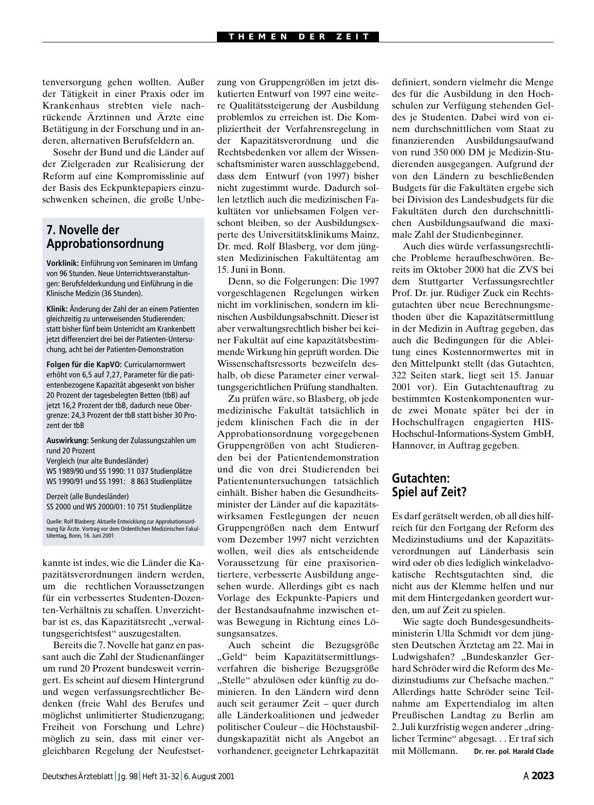 Vorschauseite 1: 7. Novelle der Approbationsordnung