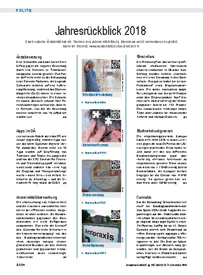 Vorschauseite 1: Jahresrückblick 2018