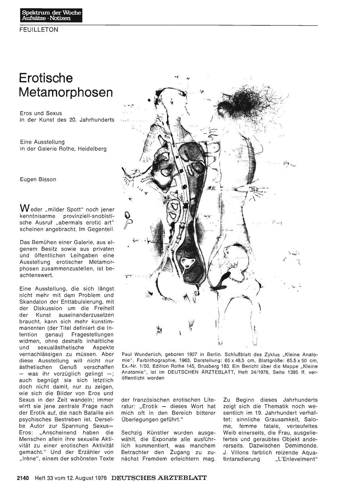 Vorschauseite 1: Erotische Metamorphosen