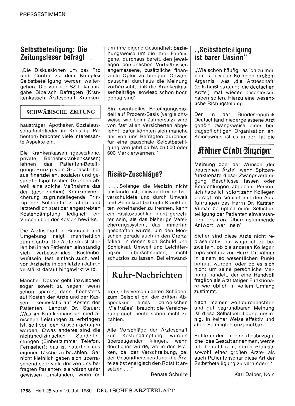 Vorschauseite 1: Risiko-Zuschläge?