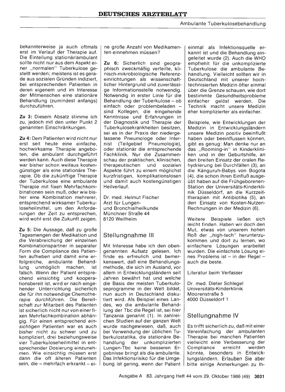 Vorschauseite 1: Fixe Mehrfachkombinationen für die ambulante Tuberkulosebehandlung: Stellungnahme IV