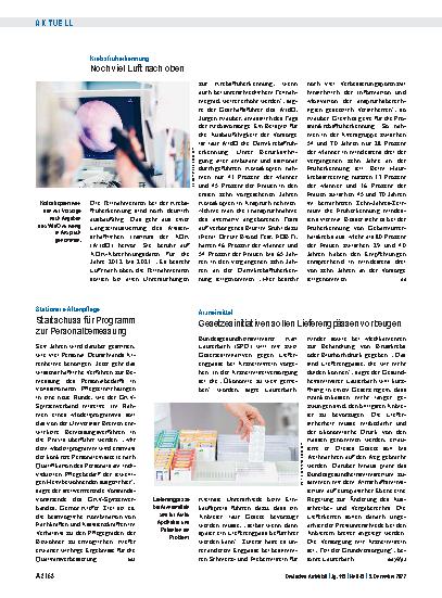 Vorschauseite 1: Krebsfrüherkennung: Noch viel Luft nach oben