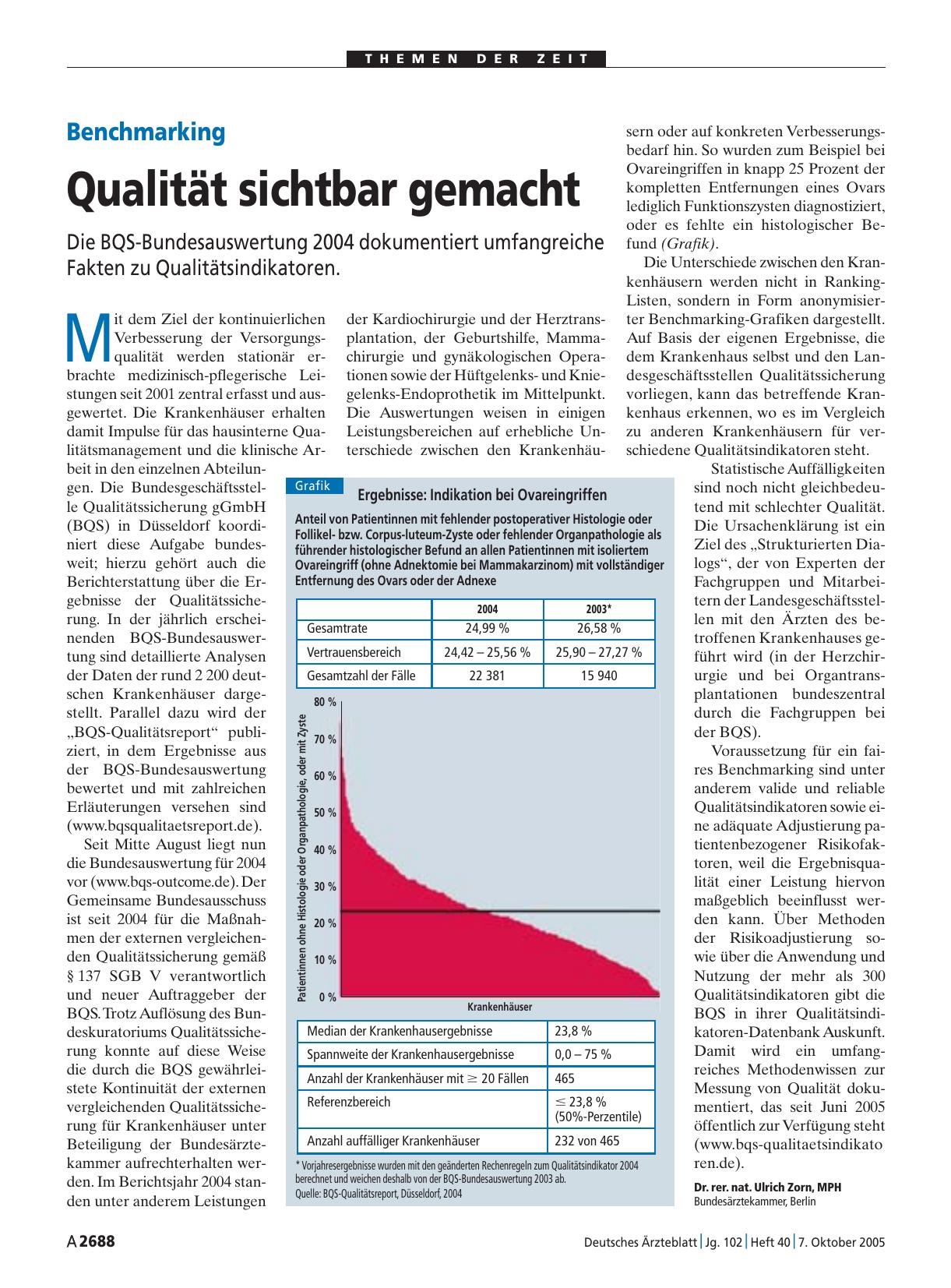 Vorschauseite 1: Benchmarking: Qualität sichtbar gemacht