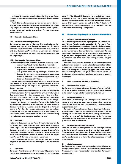 Vorschauseite 4: Richtlinien zur Organtransplantation gem. § 16 Abs. 1 S. 1 Nrn. 2 u. 5 TPG