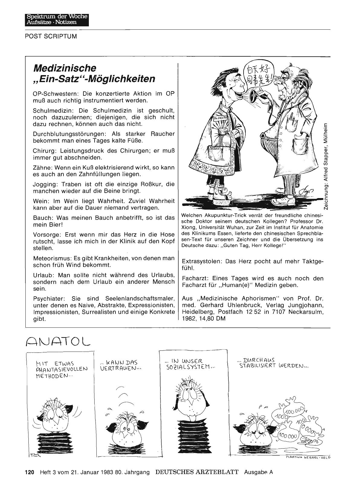 Vorschauseite 1: Medizinische „Ein-Satz“-Möglichkeiten