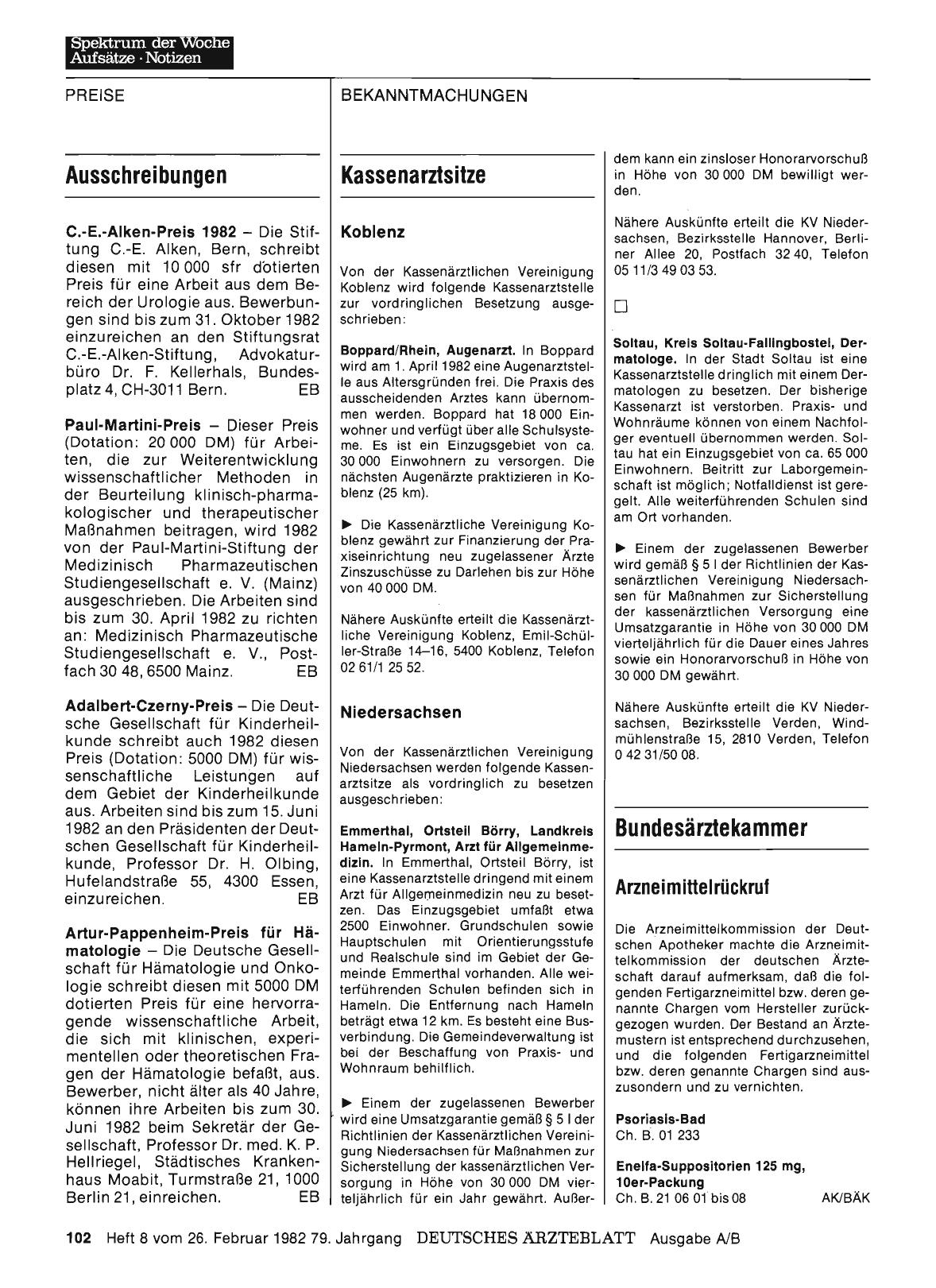 Vorschauseite 1: Kassenarztsitze