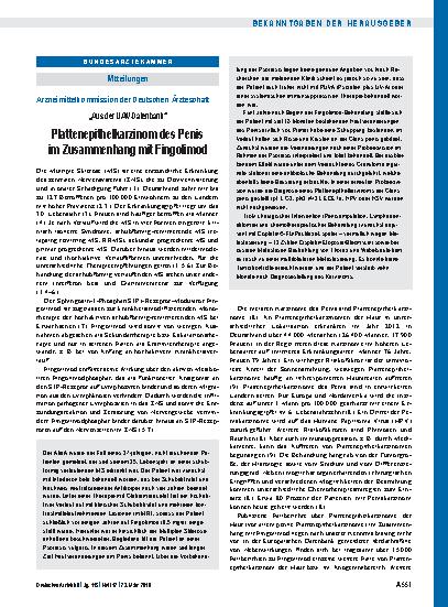 Vorschauseite 1: Arzneimittelkommission der Deutschen Ärzteschaft: „Aus der UAW-Datenbank“