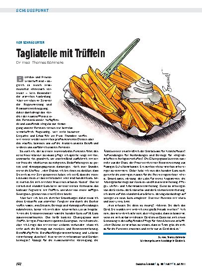 Vorschauseite 1: Von schräg unten: Tagliatelle mit Trüffeln