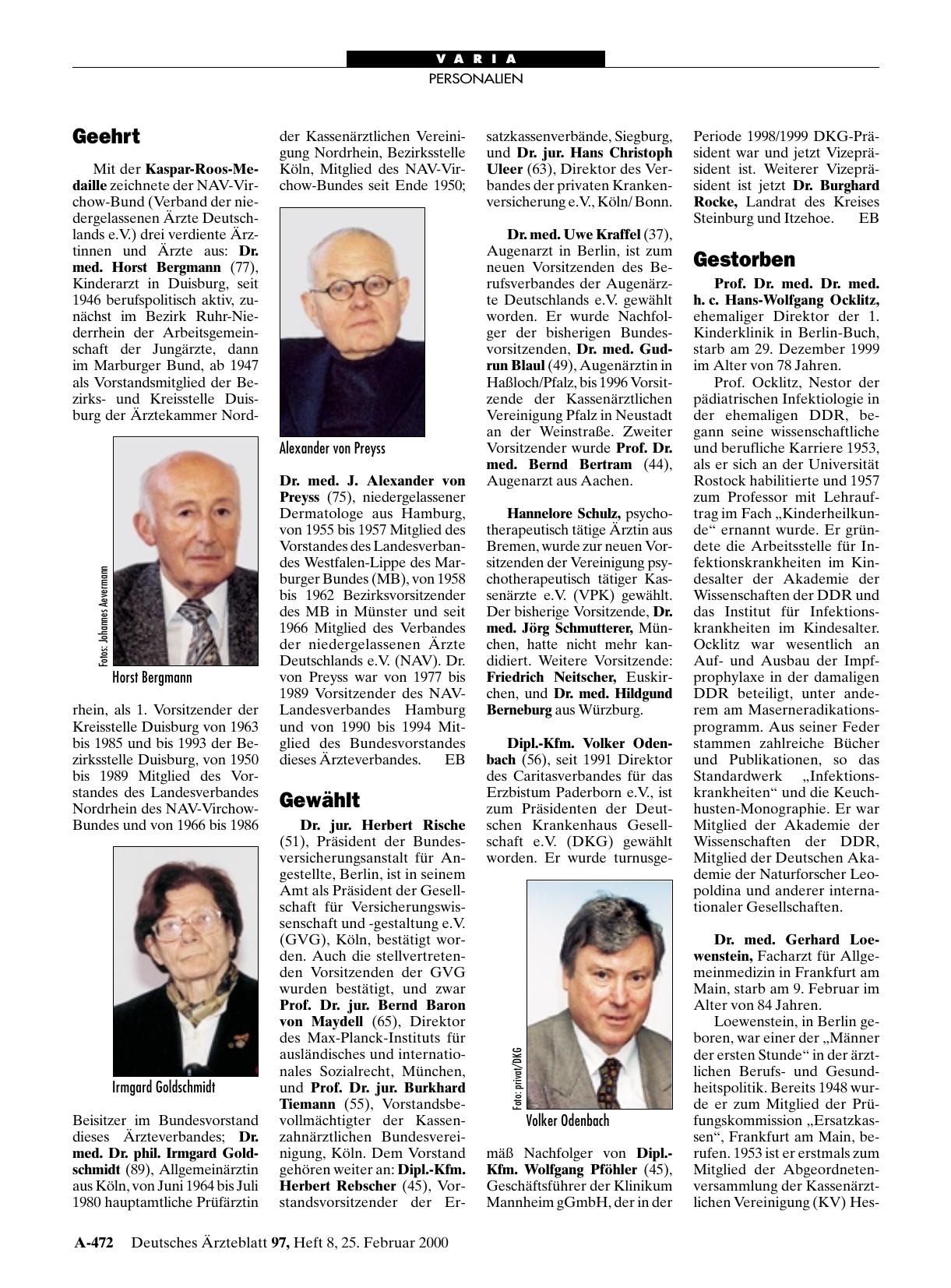 Vorschauseite 1: Geehrt
