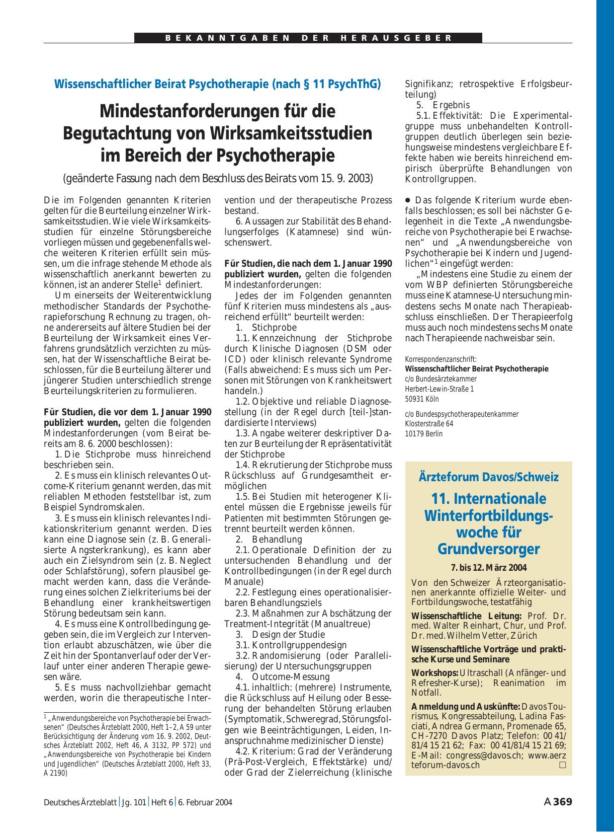 Vorschauseite 1: Ärzteforum Davos/Schweiz: 11. Internationale Winterfortbildungswoche für Grundversorger
