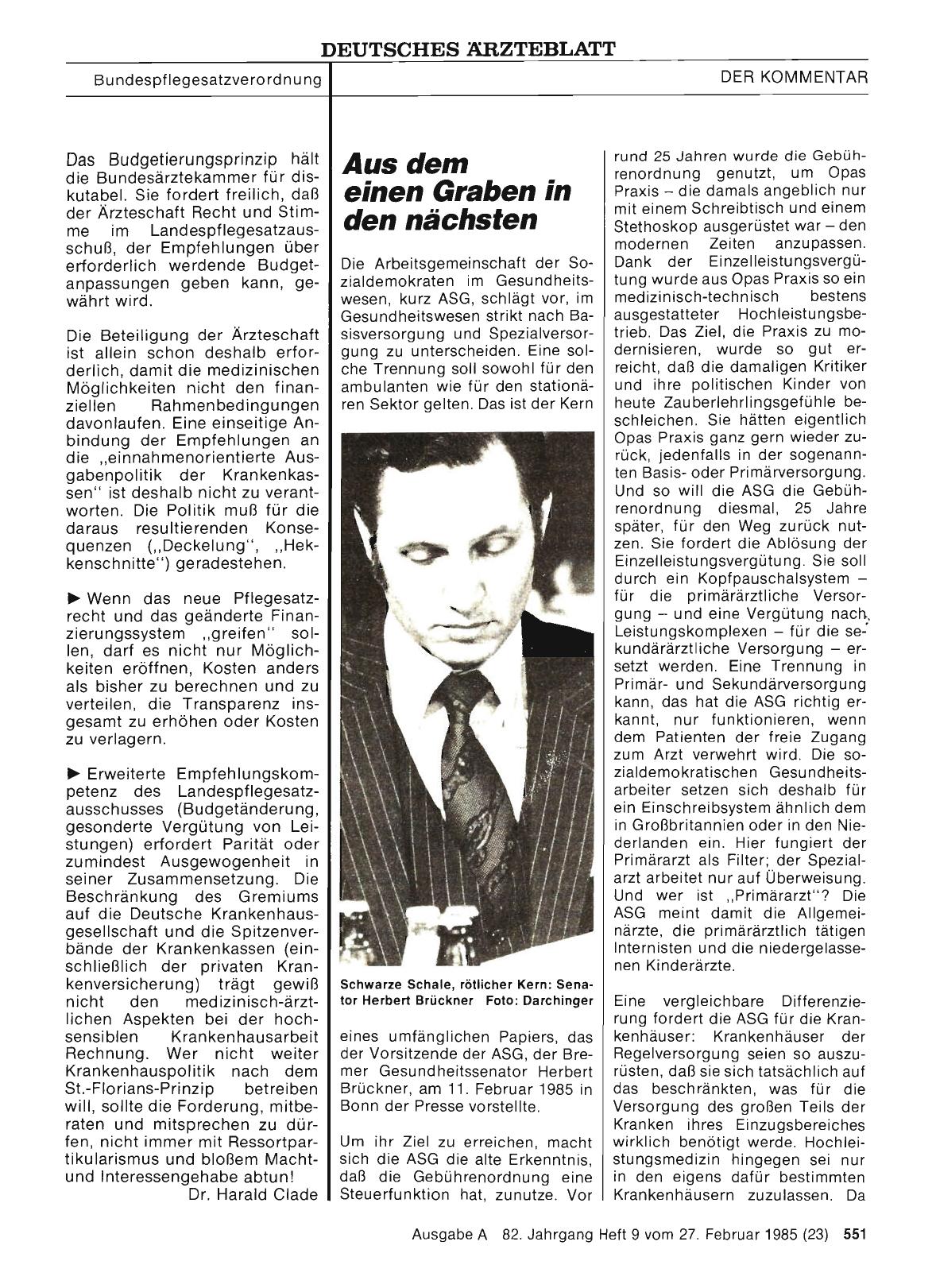 Vorschauseite 1: Aus dem einen Graben in den nächsten