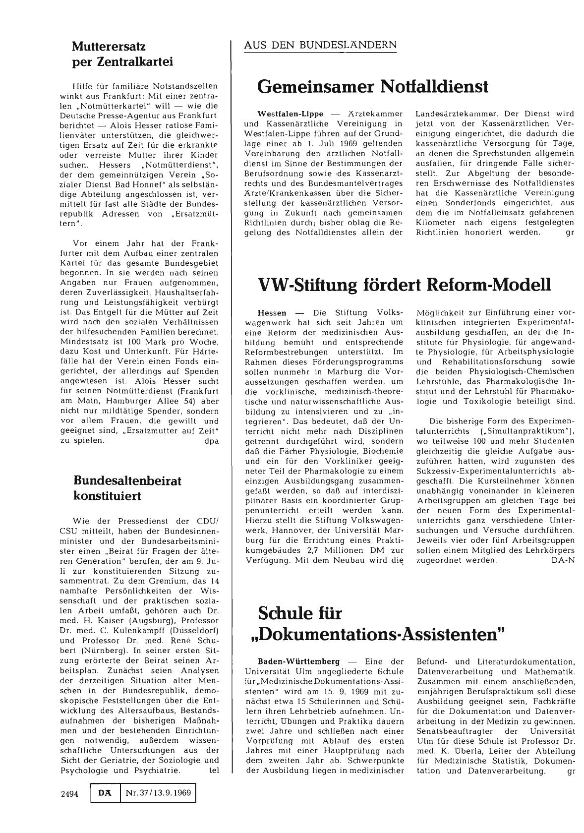 Vorschauseite 1: Schule für „Dokumentations-Assistenten"