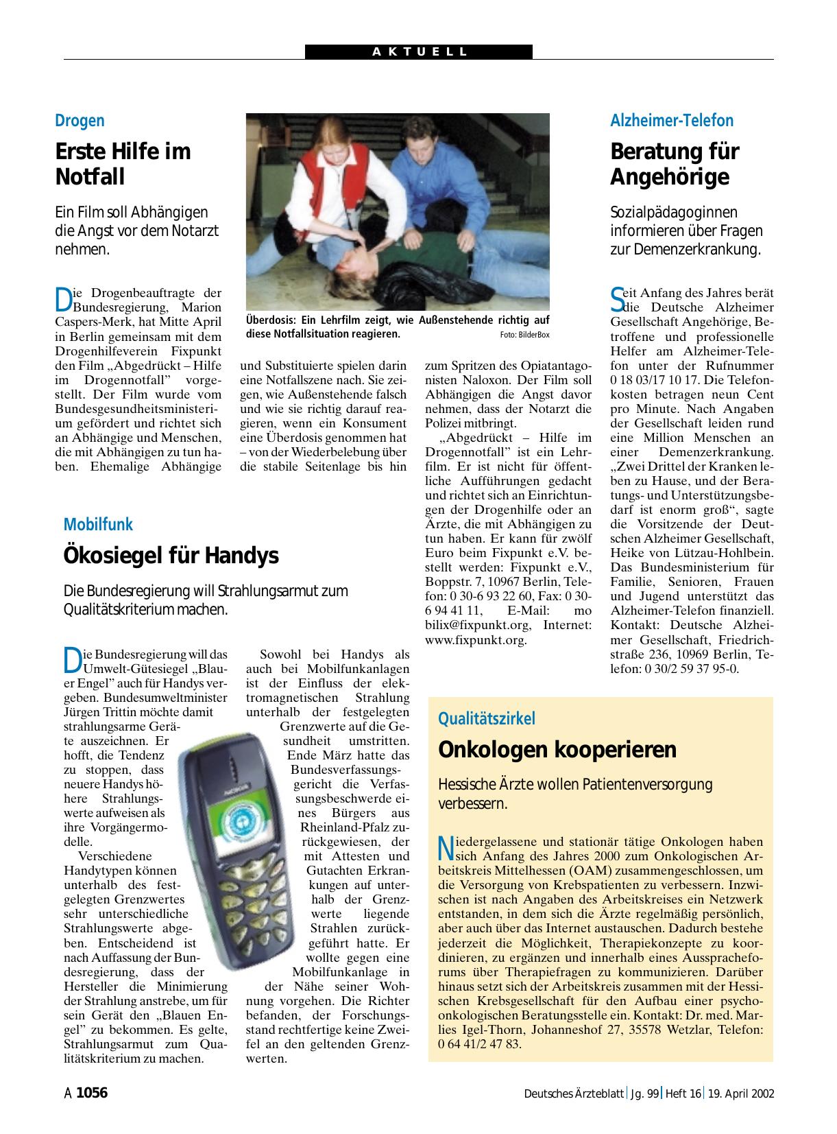 Vorschauseite 1: Mobilfunk: Ökosiegel für Handys