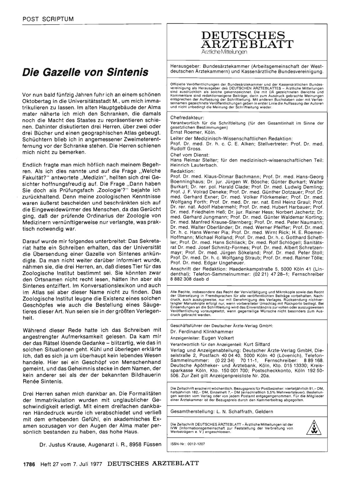 Vorschauseite 1: Die Gazelle von Sintenis