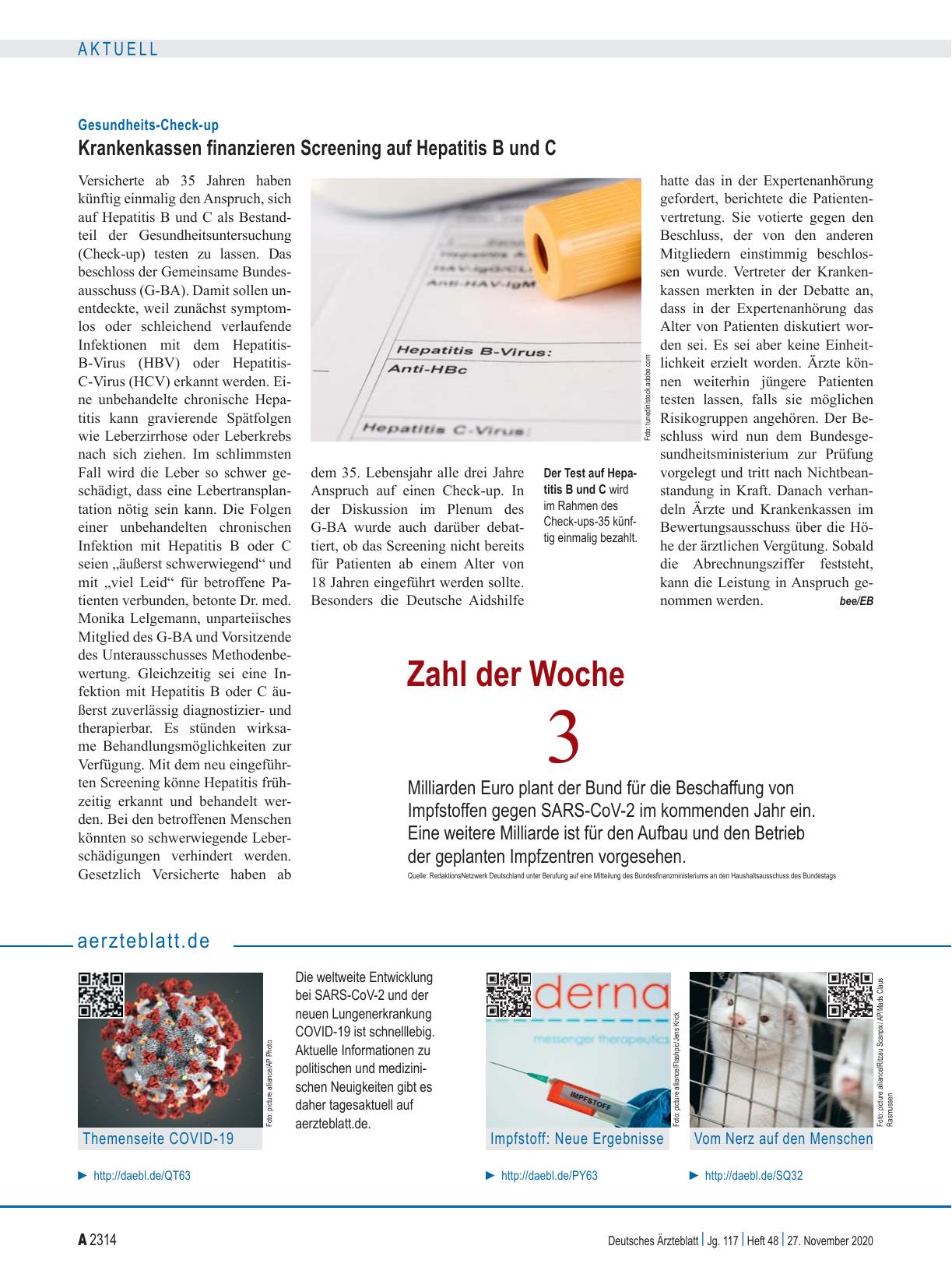 Vorschauseite 1: aerzteblatt. de