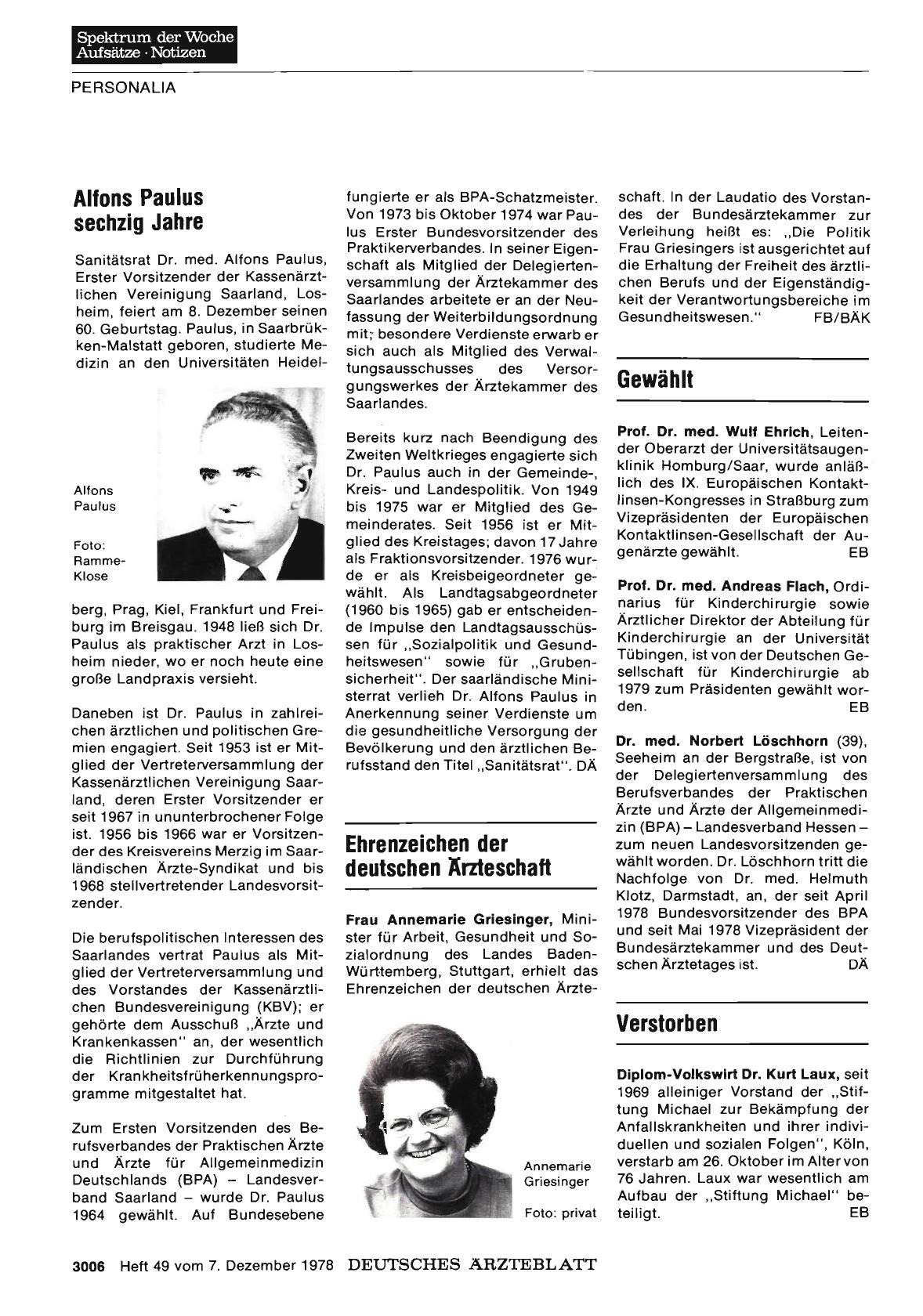Vorschauseite 1: Verstorben