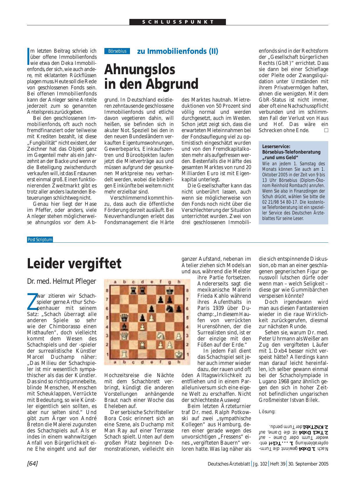Vorschauseite 1: Post Scriptum: Leider vergiftet
