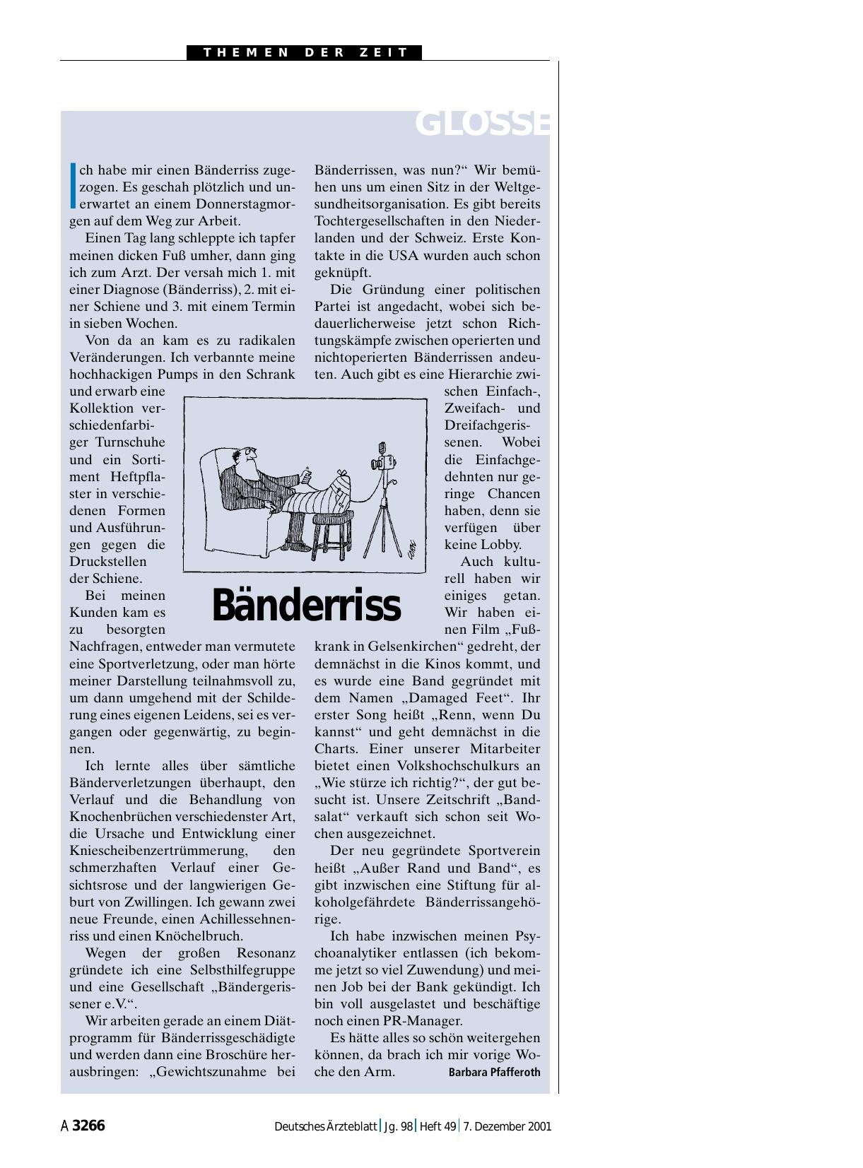 Vorschauseite 1: Bänderriss