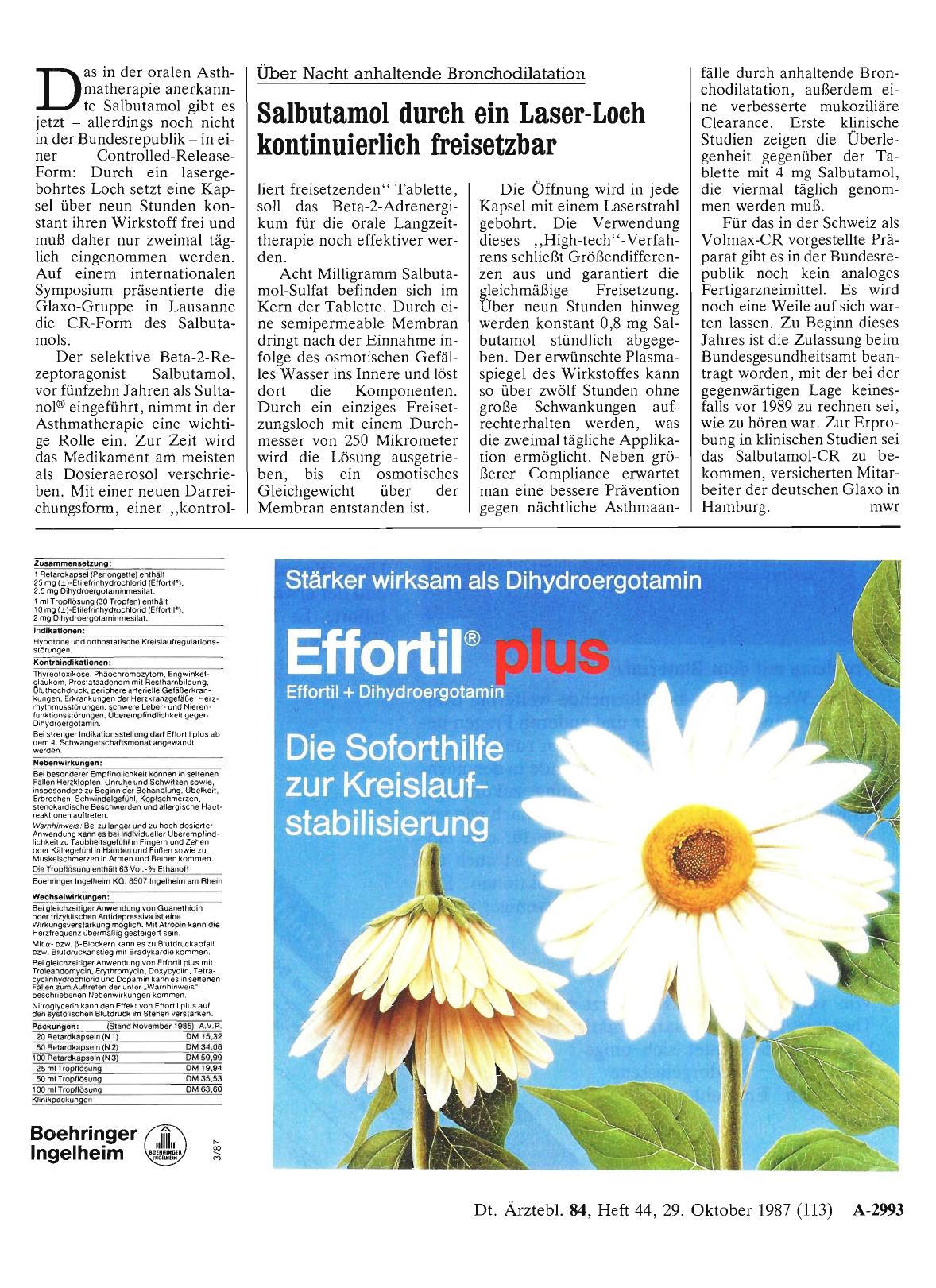 Vorschauseite 1: Über Nacht anhaltende Bronchodilatation: Salbutamol durch ein Laser-Loch kontinuierlich freisetzbar