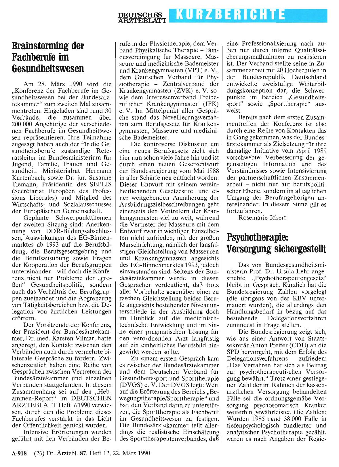 Vorschauseite 1: Brainstorming der Fachberufe im Gesundheitswesen