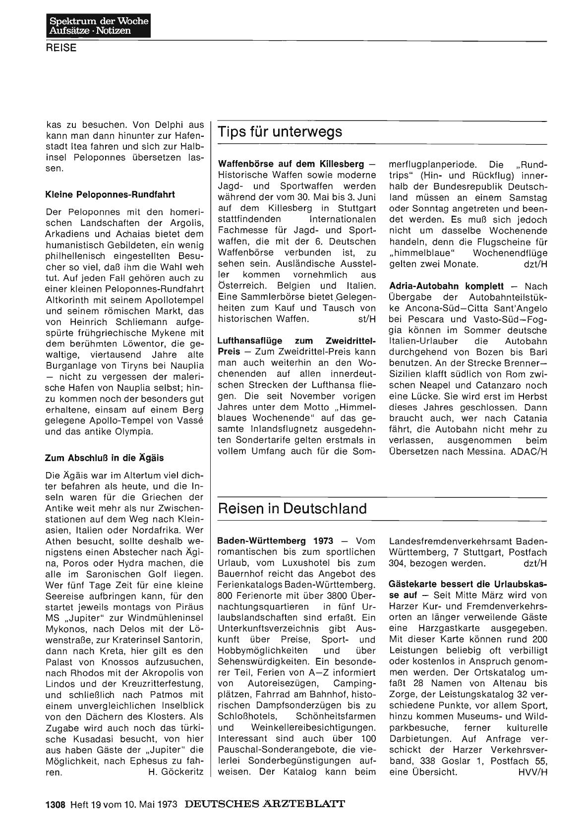 Vorschauseite 1: Tips für unterwegs