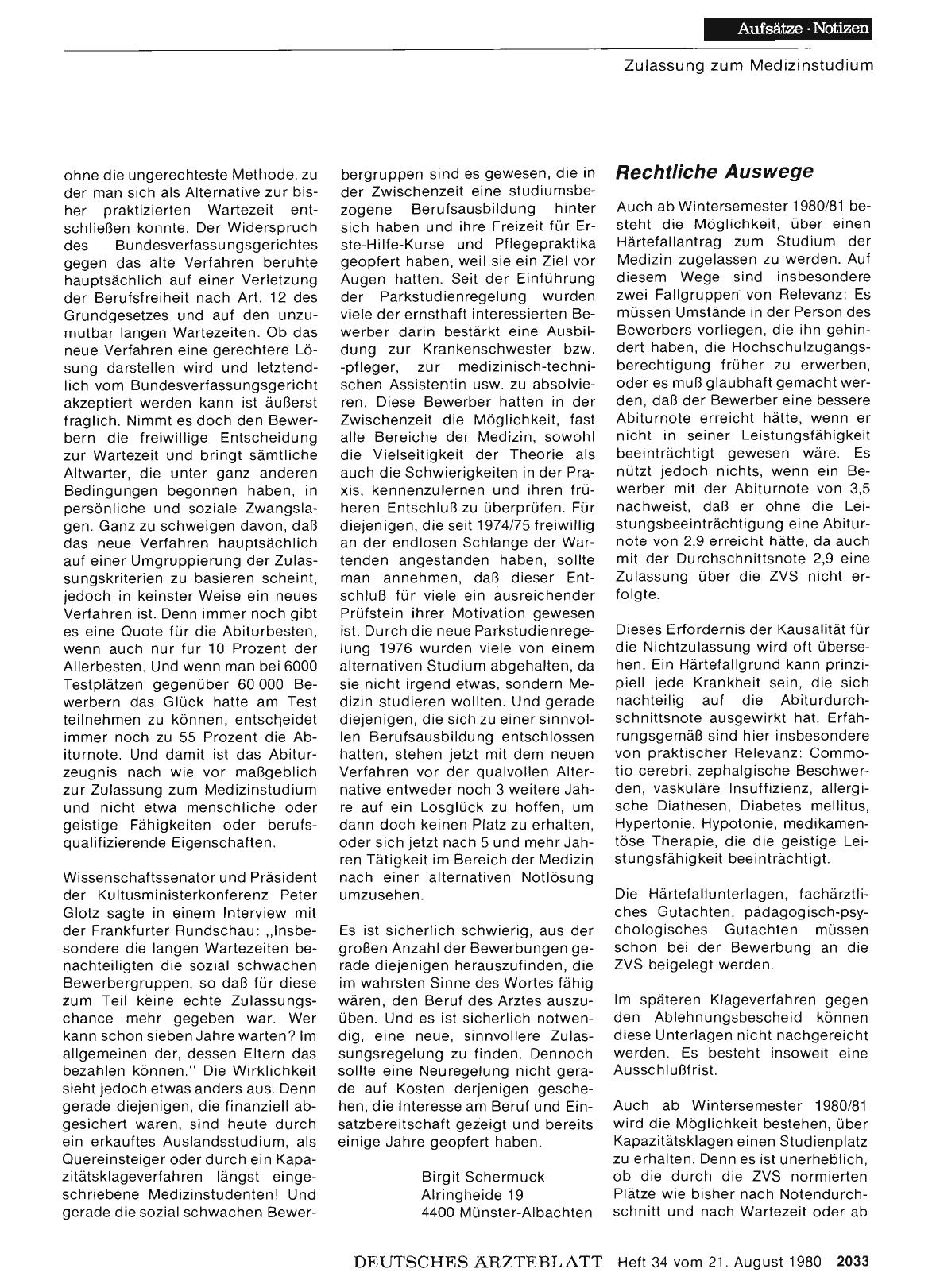 Vorschauseite 1: Das neue Zulassungsrecht für Medizin: Rechtliche Auswege