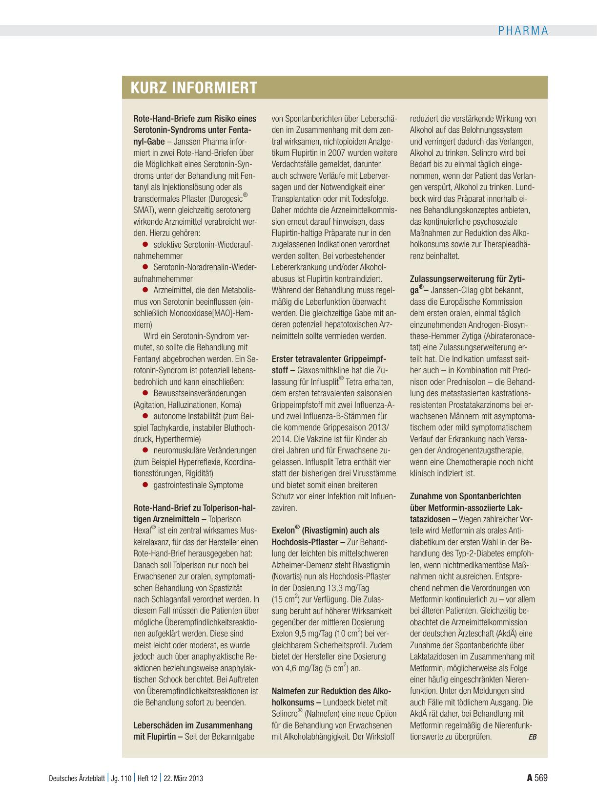 Vorschauseite 1: Kurz informiert