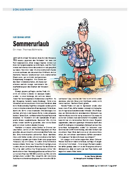 Vorschauseite 1: Von schräg unten: Sommerurlaub