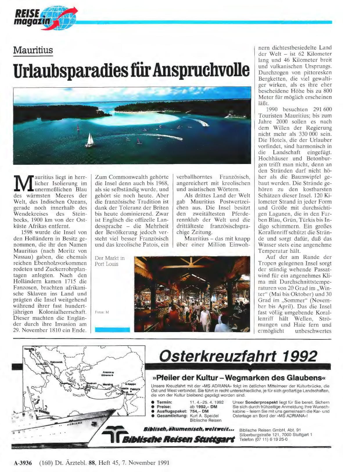 Vorschauseite 1: Mauritius: Urlaubsparadies für Anspruchvolle