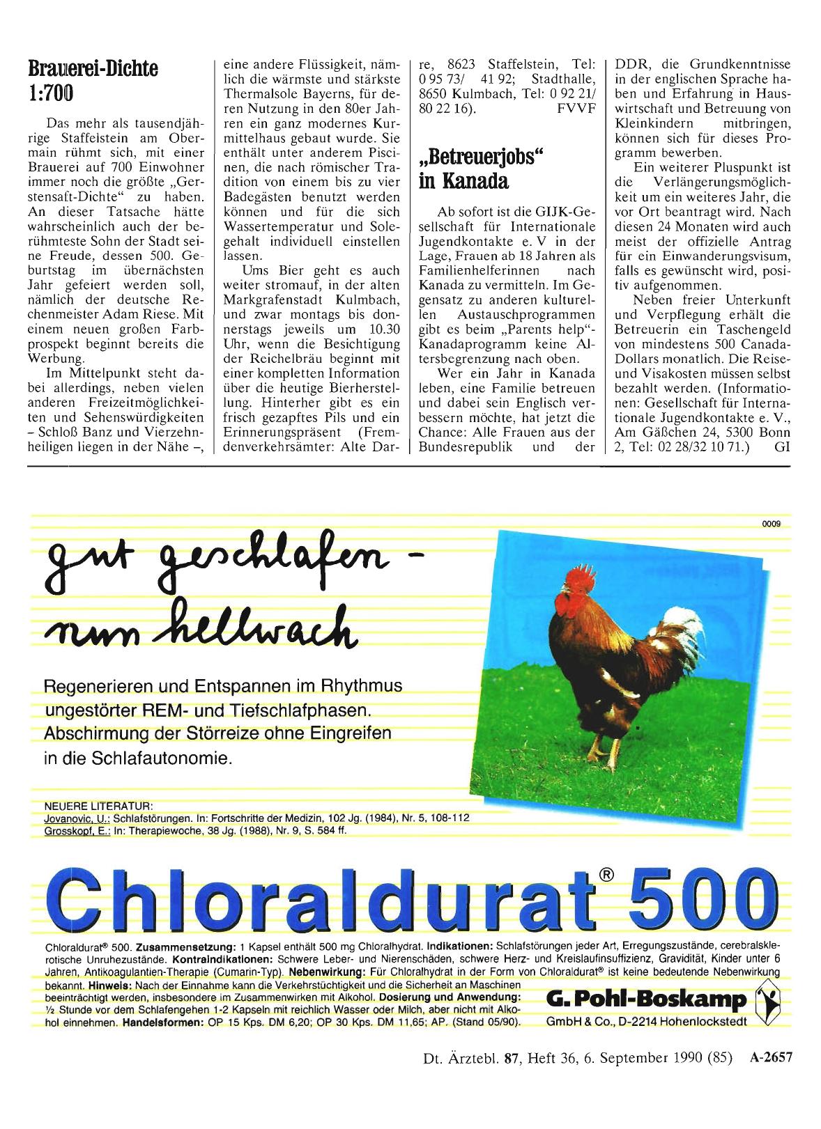 Vorschauseite 1: „Betreuerjobs“ in Kanada
