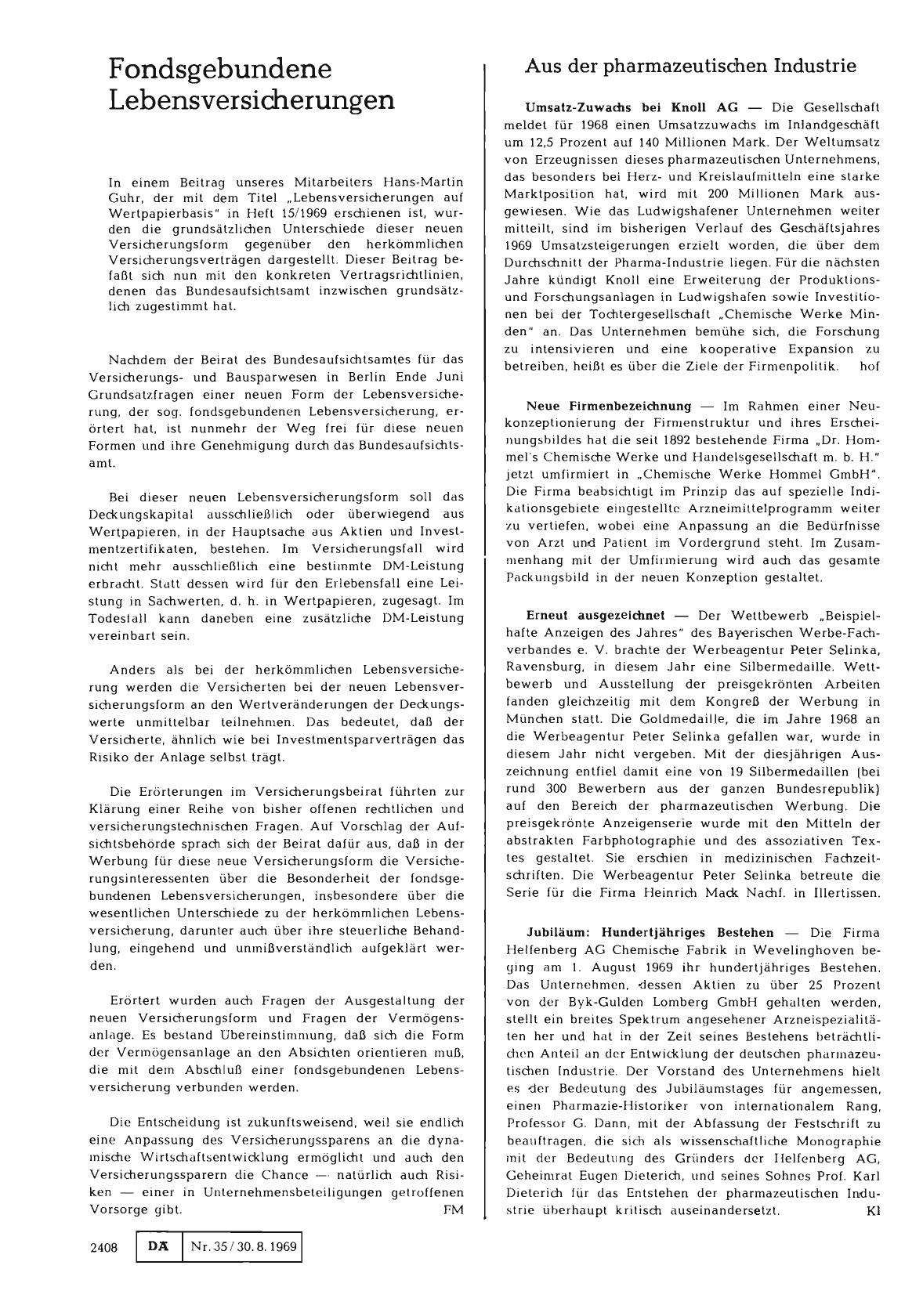 Vorschauseite 1: Fondsgebundene Lebensversicherungen