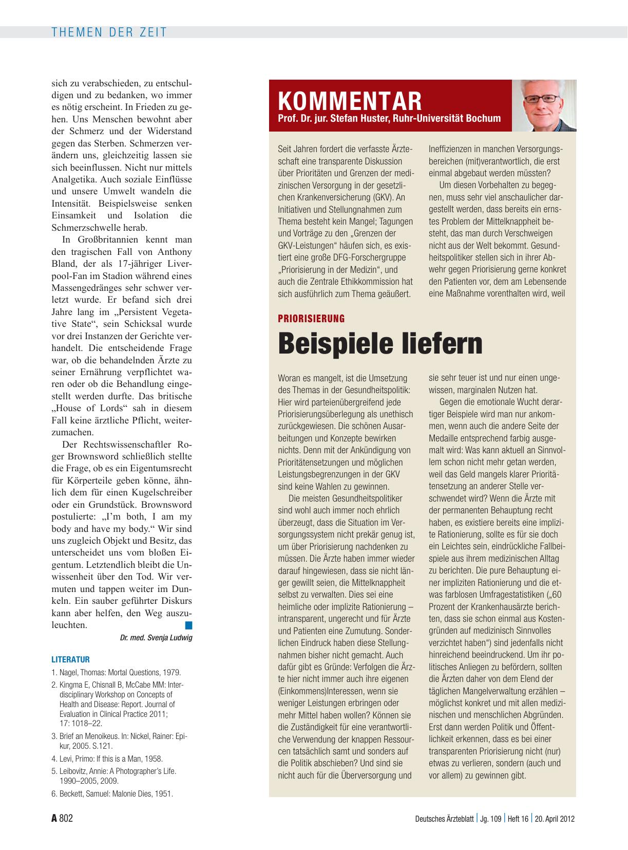Vorschauseite 1: Priorisierung: Beispiele liefern