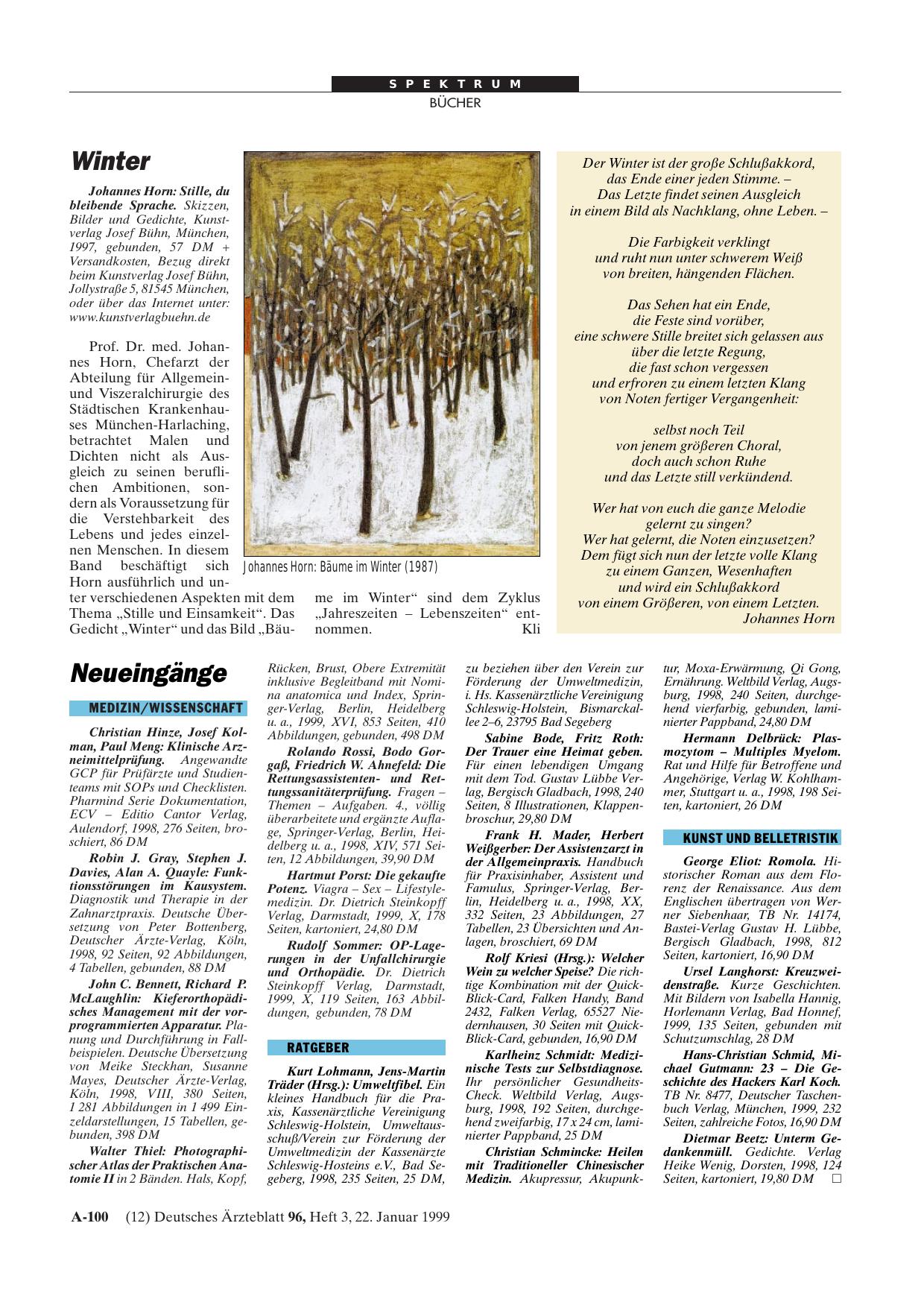 Vorschauseite 1: Stille, du bleibende Sprache