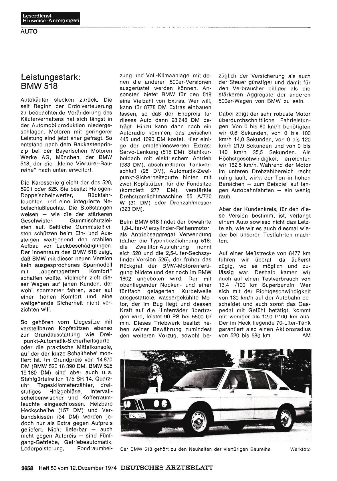 Vorschauseite 1: Leistungsstark: BMW 518