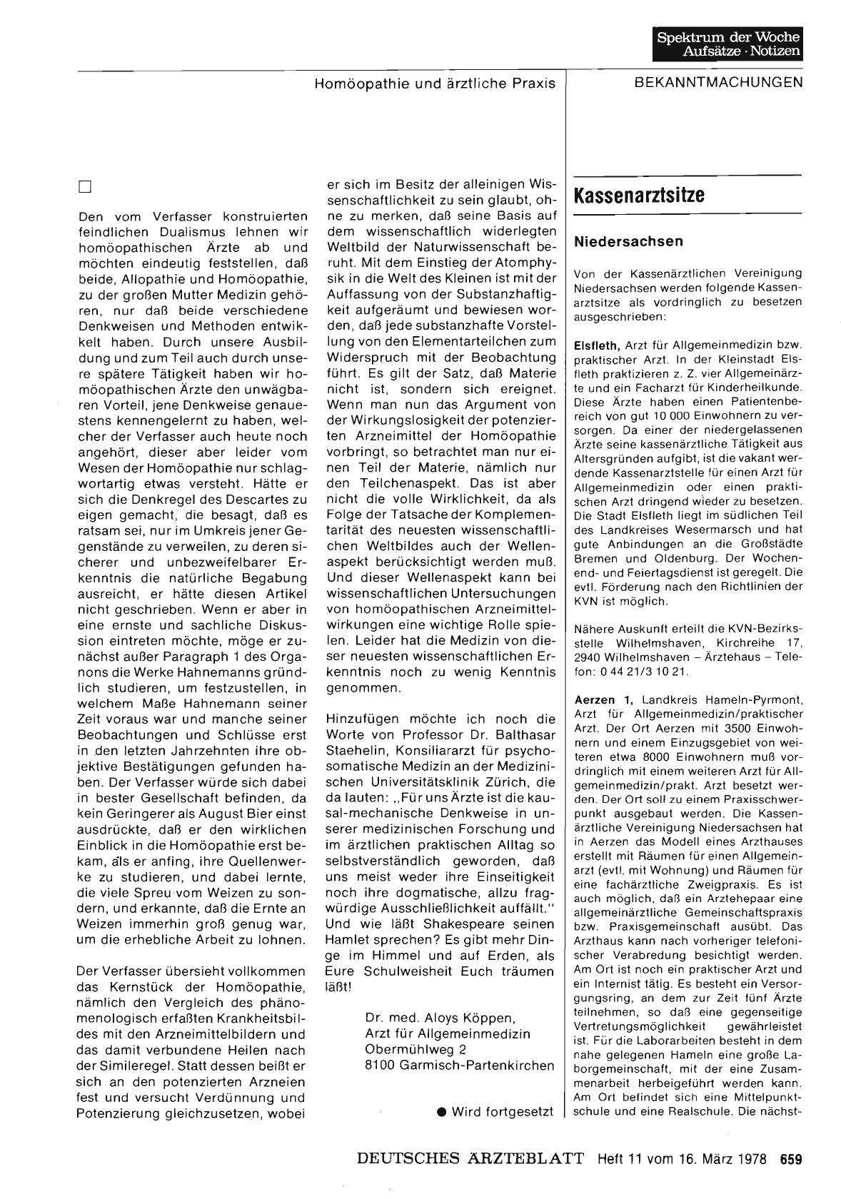 Vorschauseite 1: Kassenarztsitze