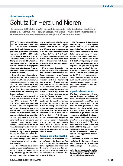 Vorschauseite 1: Diabetische Nephropathie: Schutz für Herz und Nieren