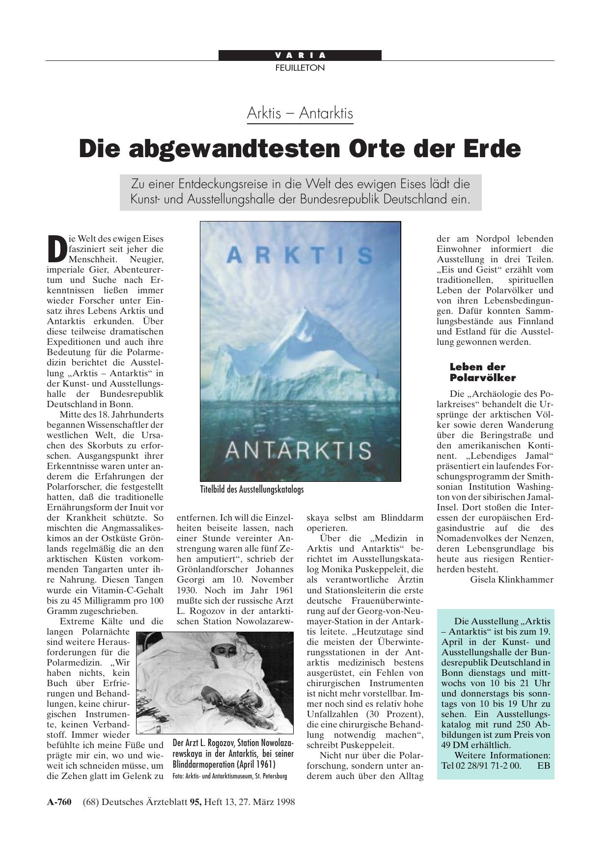Vorschauseite 1: Arktis - Antarktis: Die abgewandtesten Orte der Erde