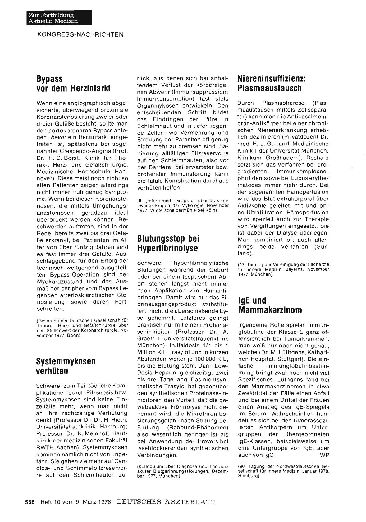 Vorschauseite 1: Niereninsuffizienz: Plasmaaustausch