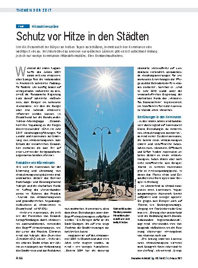 Vorschauseite 1: Hitzeaktionspläne: Schutz vor Hitze in den Städten