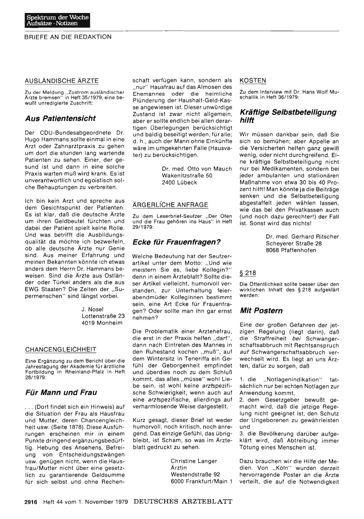 Vorschauseite 1: AUSLÄNDISCHE ÄRZTE: Aus Patientensicht